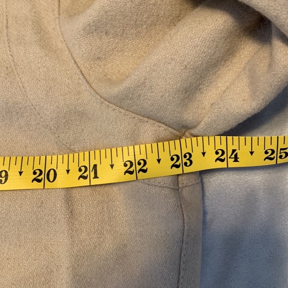 Members only cream oatmeal wool bomber aviator jacket coat size 40 vintage 80’s - Picture 11 of 13